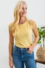 EYELET EMBROIDERY KNIT TOP sold by Blu Pepper