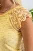 EYELET EMBROIDERY KNIT TOP sold by Blu Pepper