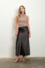 SATIN SLIP MIDI SKIRT sold by Blu Pepper