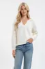 SPLIT NECK LONG EXTENDED SLEEVE RAGLAN KNIT TOP sold by Blu Pepper