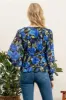 V NECK FLORAL TOP sold by Blu Pepper