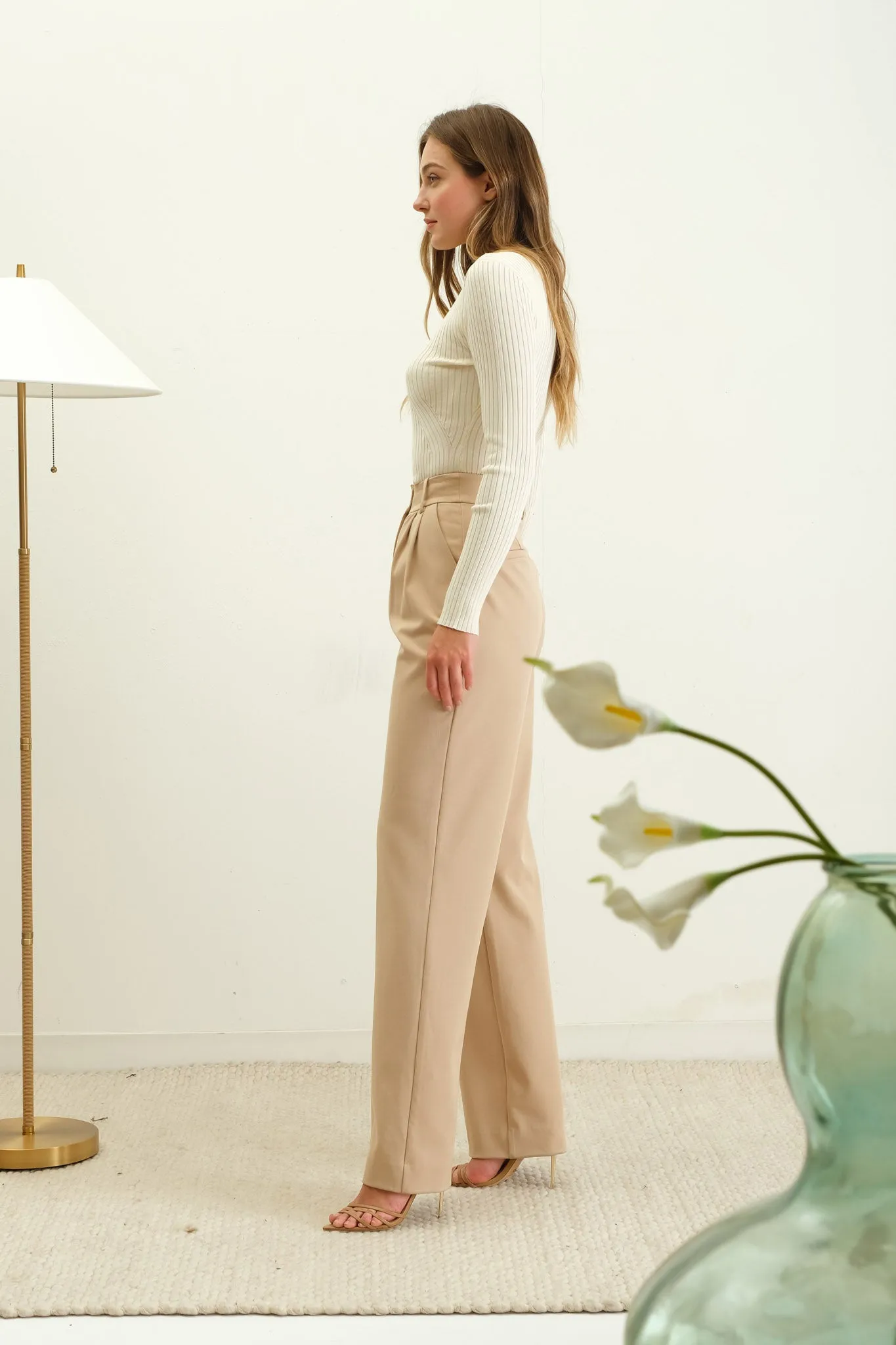 BOAT NECK LONG SLEEVE SWEATER KNIT TOP sold by Blu Pepper product image thumbnail 3