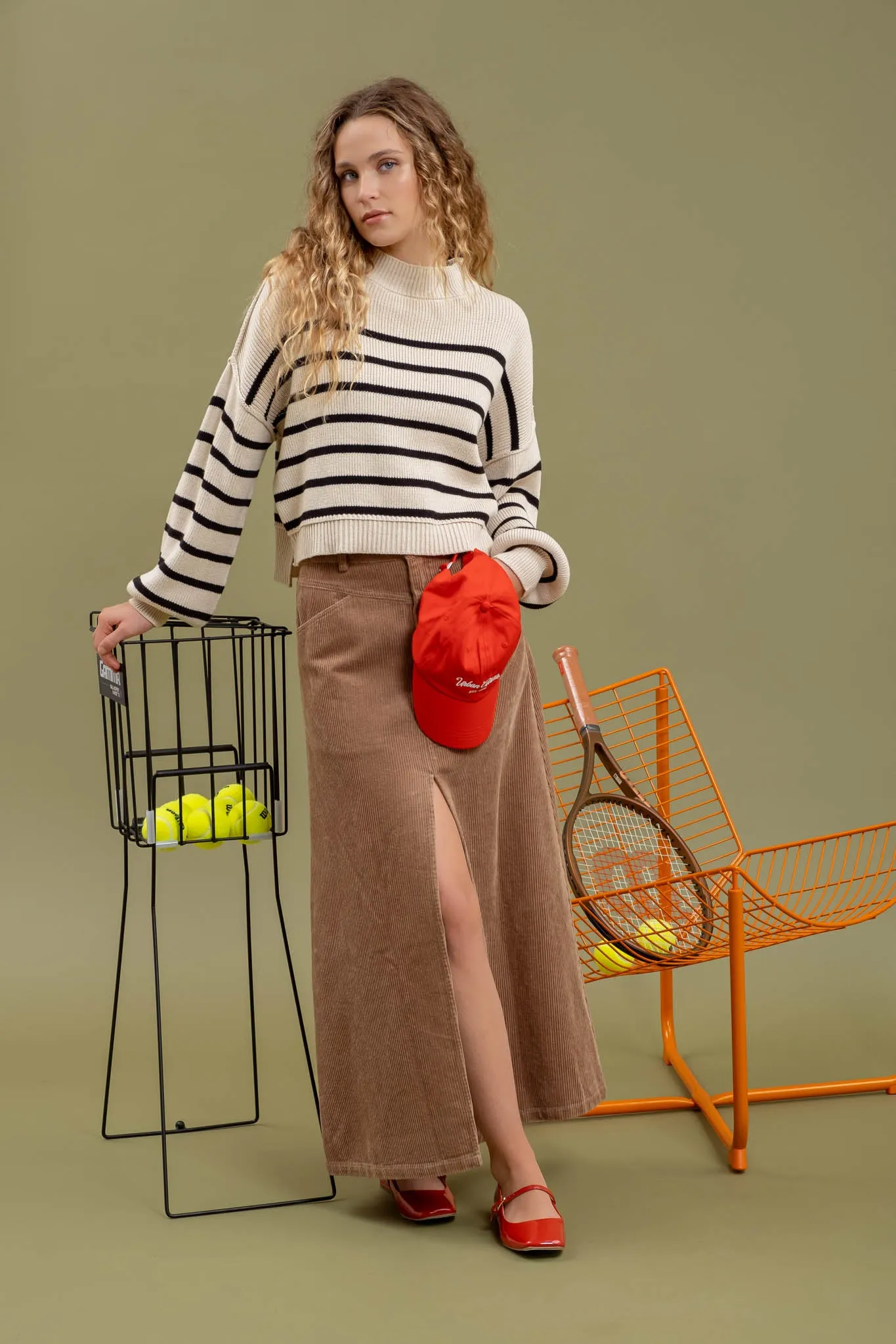 MOCK NECK RIBBED SWEATER sold by Blu Pepper product image thumbnail 3