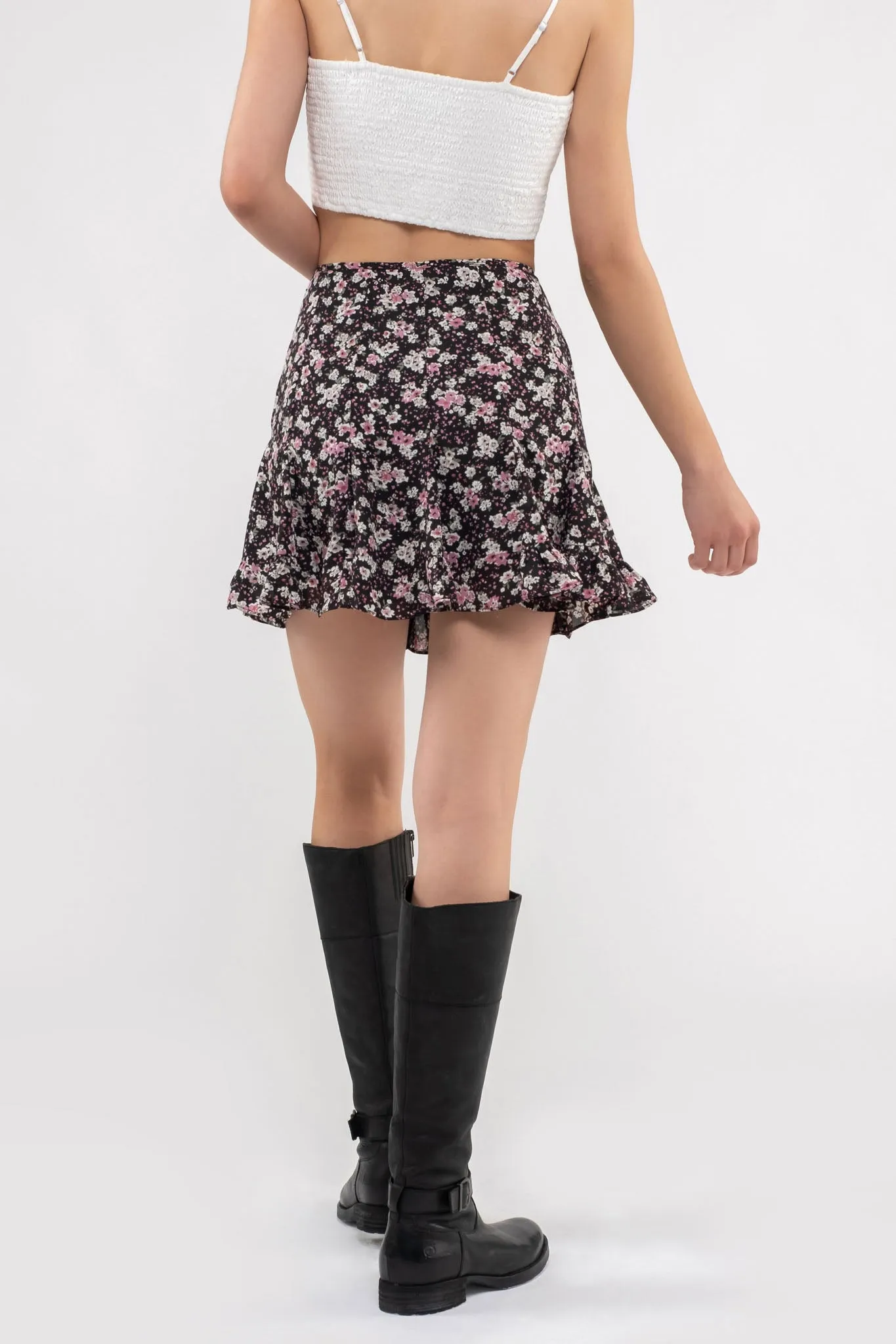 FLORAL MINI SKIRT sold by Blu Pepper product image thumbnail 2