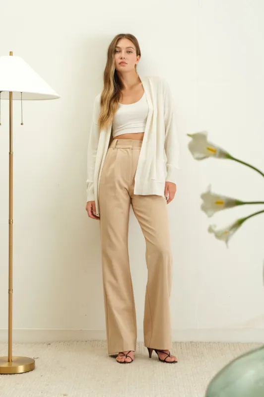 OPEN FRONT KNIT CARDIGAN sold by Blu Pepper