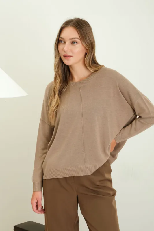 EXTENDED SHOULDER SWEATER sold by Blu Pepper