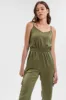 SLEEVELESS CARGO JUMPSUIT sold by Blu Pepper