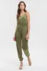 SLEEVELESS CARGO JUMPSUIT sold by Blu Pepper
