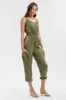 SLEEVELESS CARGO JUMPSUIT sold by Blu Pepper