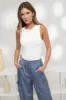 HIGH WAIST SATIN CARGO JOGGER PANTS sold by Blu Pepper