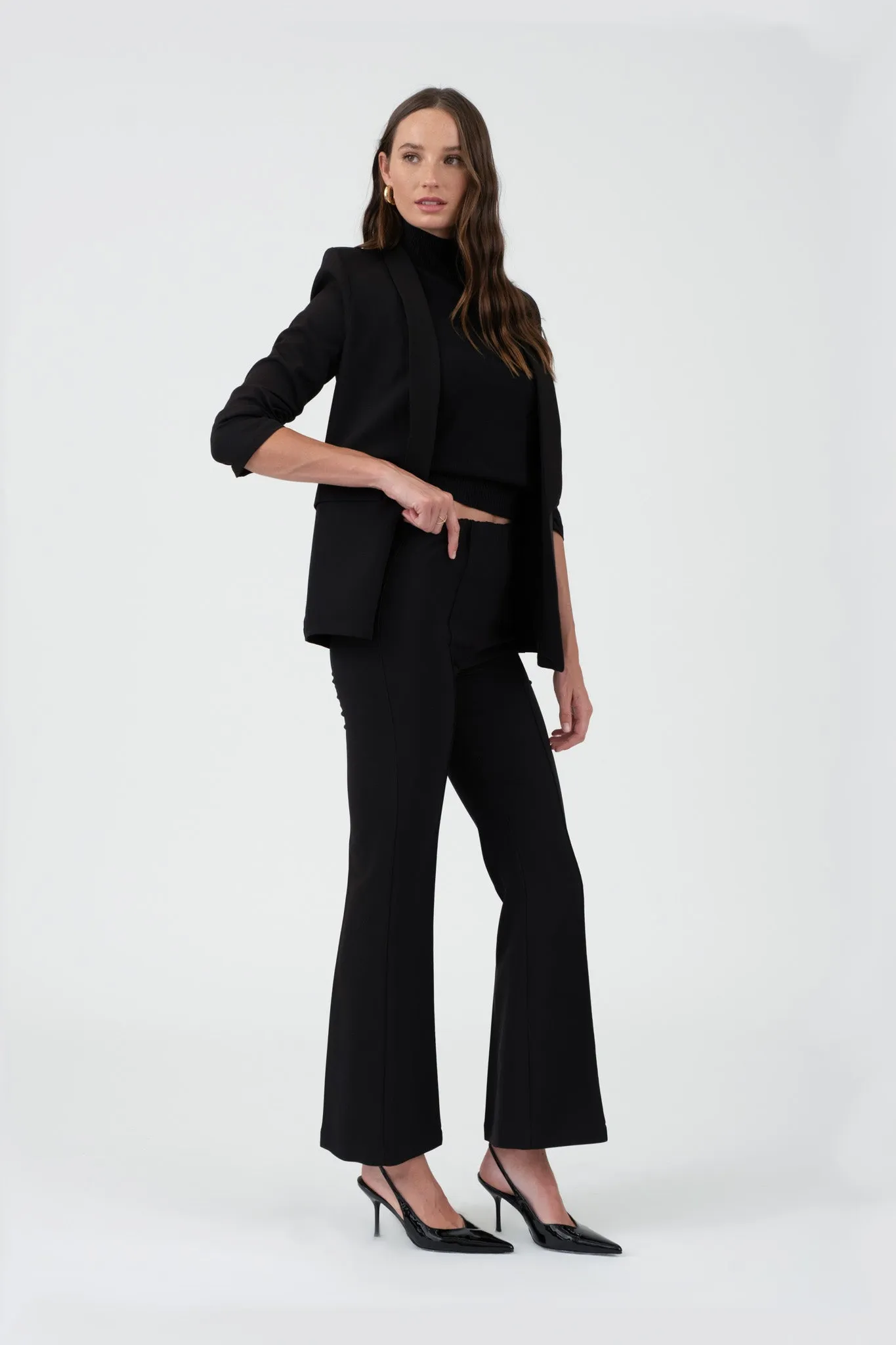 HIGH WAIST BELL BOTTOM DRESS PANTS sold by Blu Pepper product image thumbnail 5