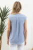 WRAP DRAPE SLEEVELESS BLOUSE sold by Blu Pepper