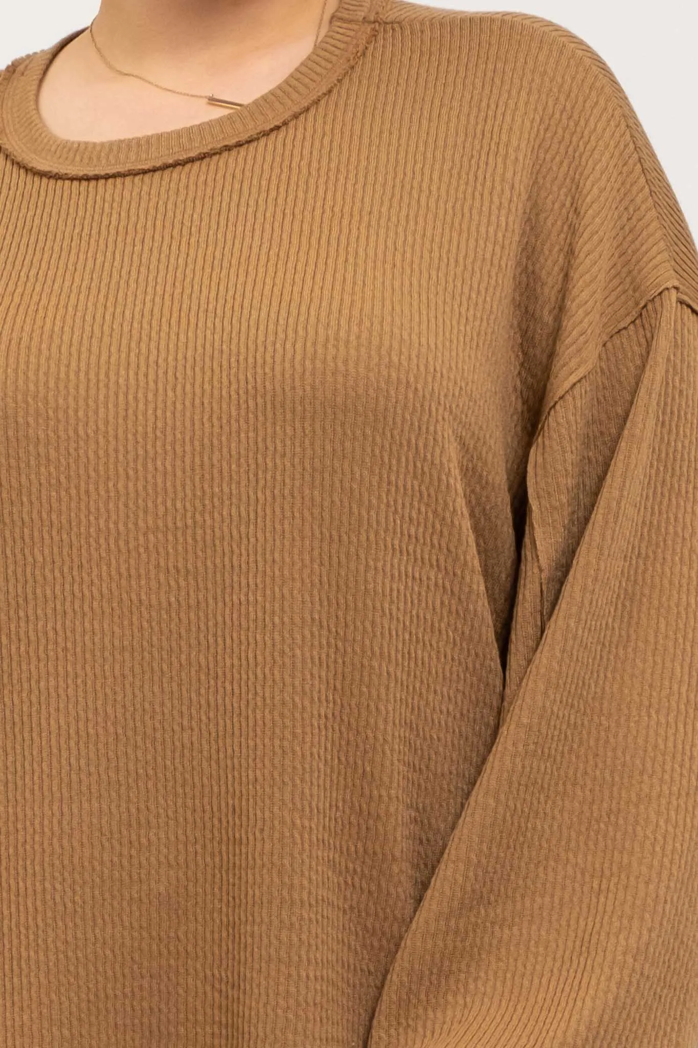 PLUS SOLID CREWNECK sold by Blu Pepper product image thumbnail 4