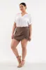 PLUS SPLIT NECK FRONT POCKET TOP sold by Blu Pepper