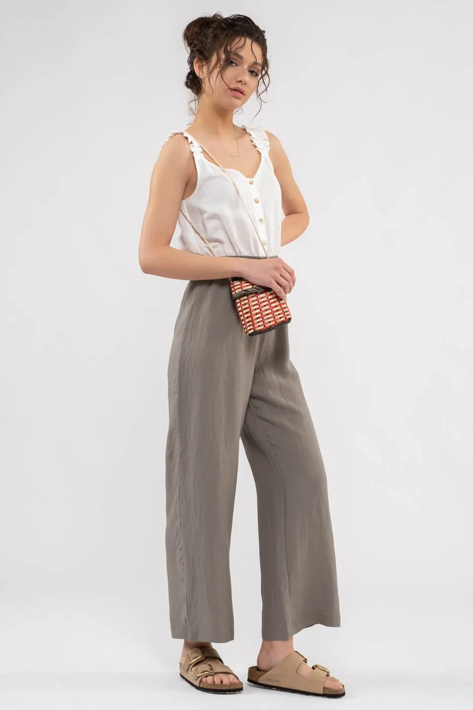 RUFFLE SLEEVE JUMPSUIT sold by Blu Pepper product image thumbnail 3