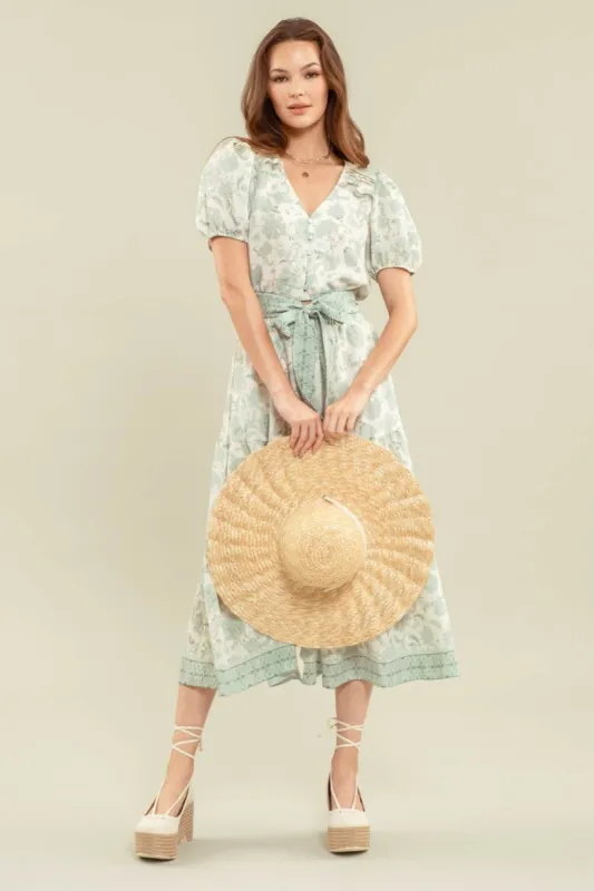 BUTTON UP FLORAL TOP sold by Blu Pepper