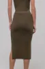 HIGH WAIST SIDE SLIT SWEATER KNIT MIDI SKIRT sold by Blu Pepper