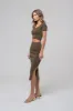 HIGH WAIST SIDE SLIT SWEATER KNIT MIDI SKIRT sold by Blu Pepper