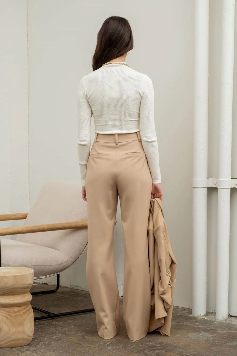 FLORAL MOCK NECK KNIT SWEATER sold by Blu Pepper product image thumbnail 5