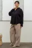 PLUS TEXTURED BUTTON DOWN TOP sold by Blu Pepper