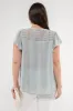 PLUS EYELET YOKE V NECK BUTTON DOWN LACE TRIM TOP sold by Blu Pepper