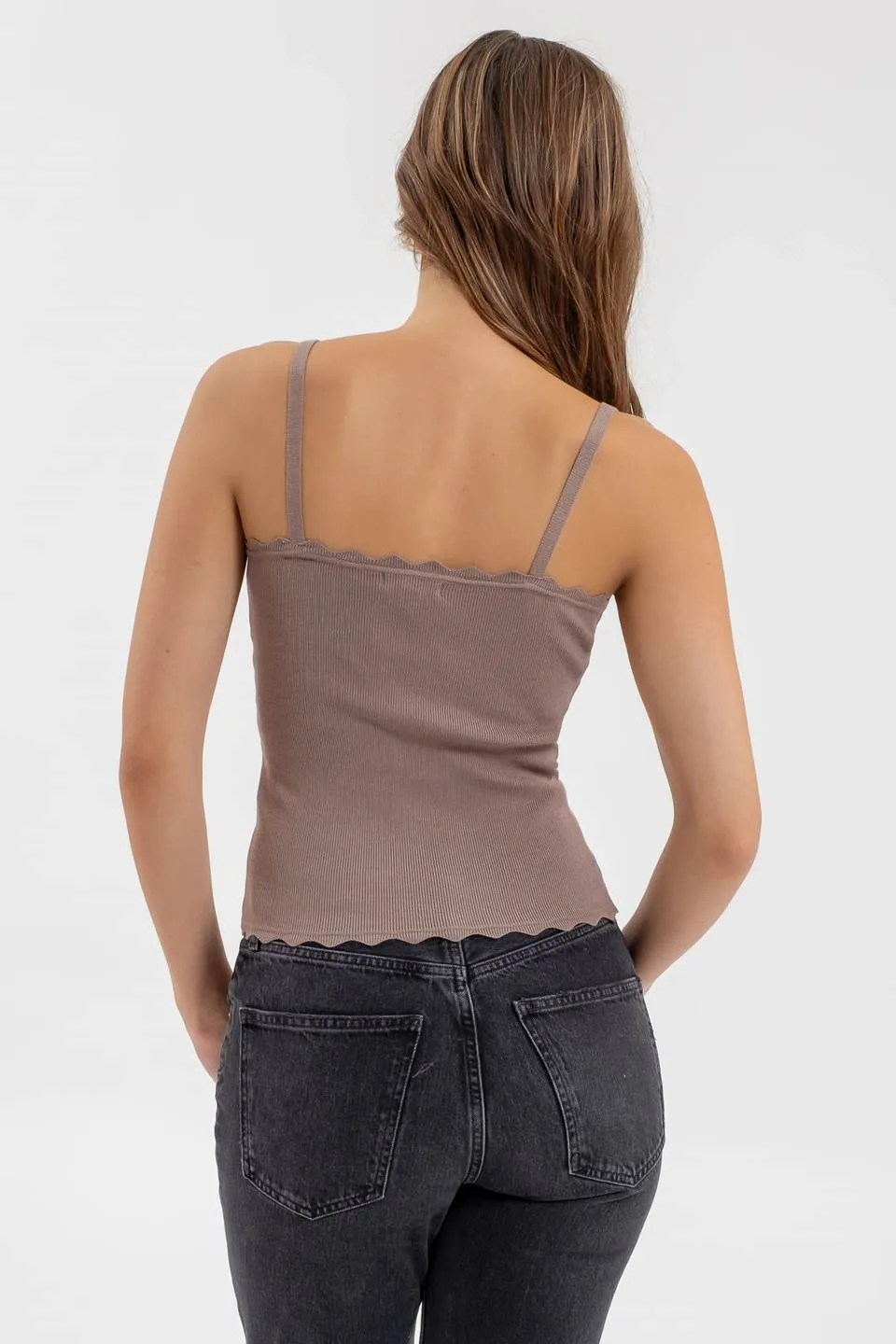 SCALLOPED CAMI sold by Blu Pepper product image thumbnail 5