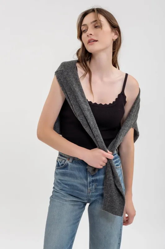 SCALLOPED CAMI sold by Blu Pepper