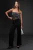 HIGH WAIST SATIN WIDE LEG DRESS PANTS sold by Blu Pepper