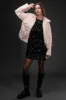 FAUX FUR COLLARED PUFFER JACKET sold by Blu Pepper