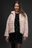 FAUX FUR COLLARED PUFFER JACKET sold by Blu Pepper