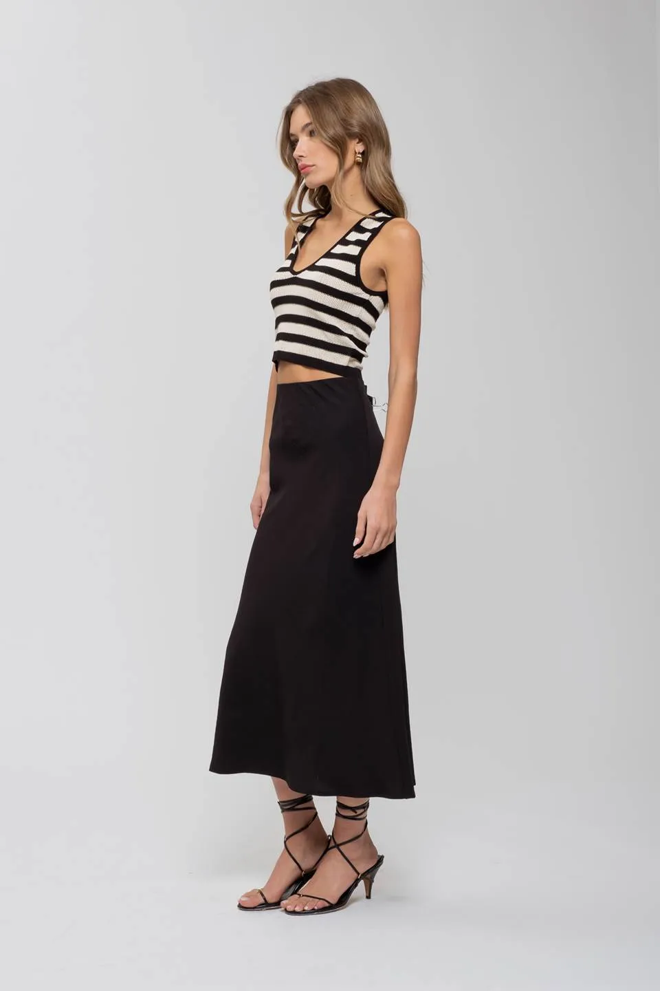 HIGH WAIST SLIP MIDI SKIRT sold by Blu Pepper product image thumbnail 3