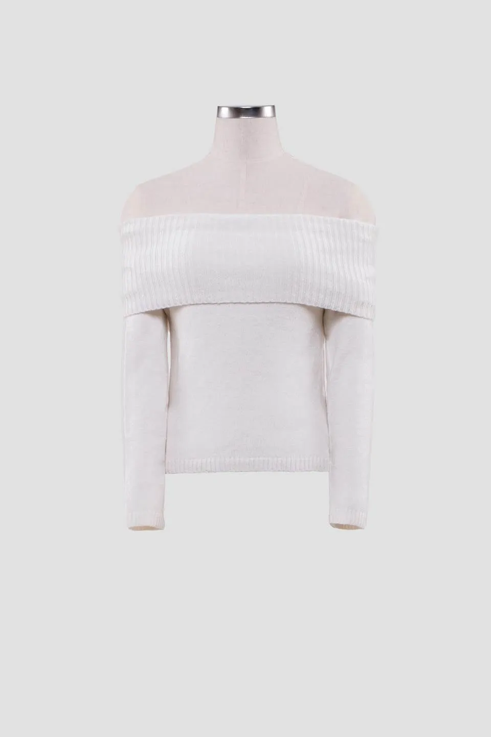 OFF THE SHOULDER PULLOVER SWEATER sold by Blu Pepper