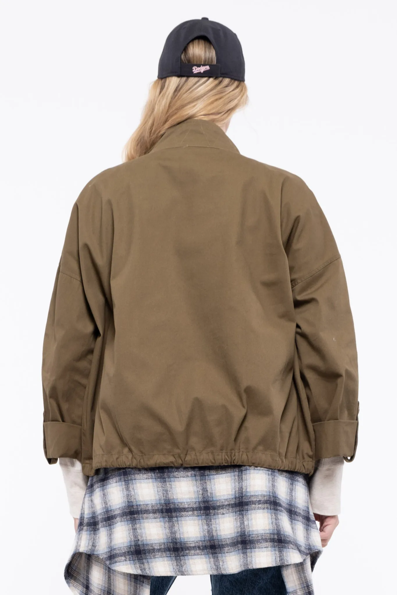 PLUS OVERSIZED POCKET UTILITY JACKET sold by Blu Pepper product image thumbnail 2