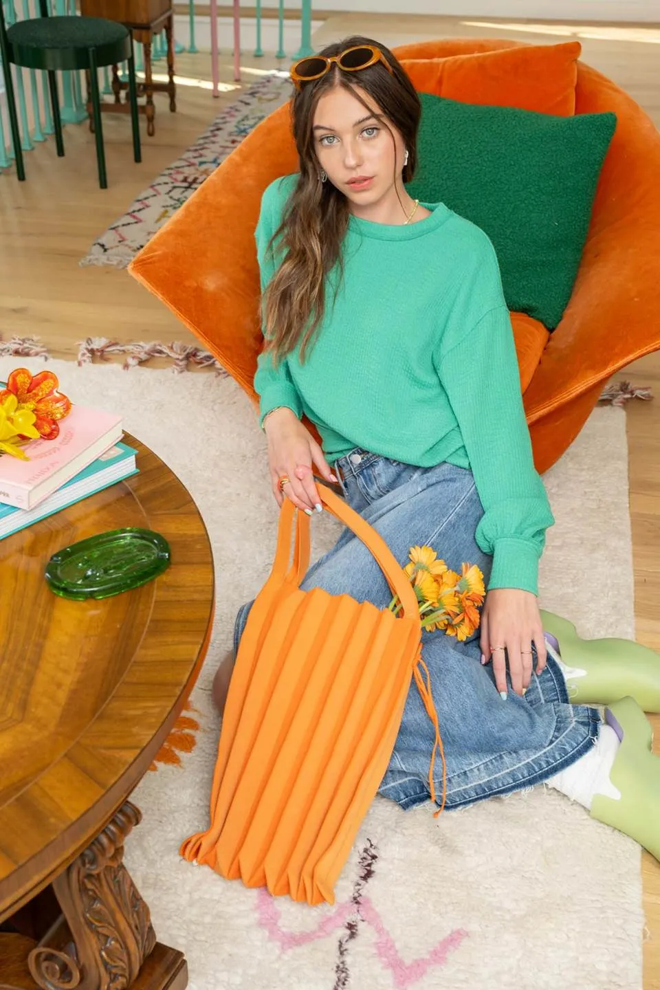 SOLID CREWNECK sold by Blu Pepper product image thumbnail 4