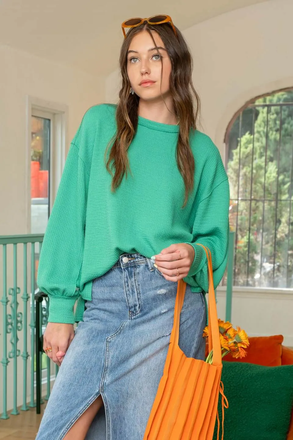 SOLID CREWNECK sold by Blu Pepper