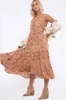 FLORAL PRINT TIERED CAMI MIDI DRESS sold by Blu Pepper