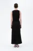 SOLID HIGH WAIST FRONT TIE LINEN MIDI SKIRT sold by Blu Pepper