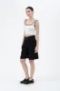 CONTRAST TRIM SLEEVELESS KNIT CROP TOP sold by Blu Pepper