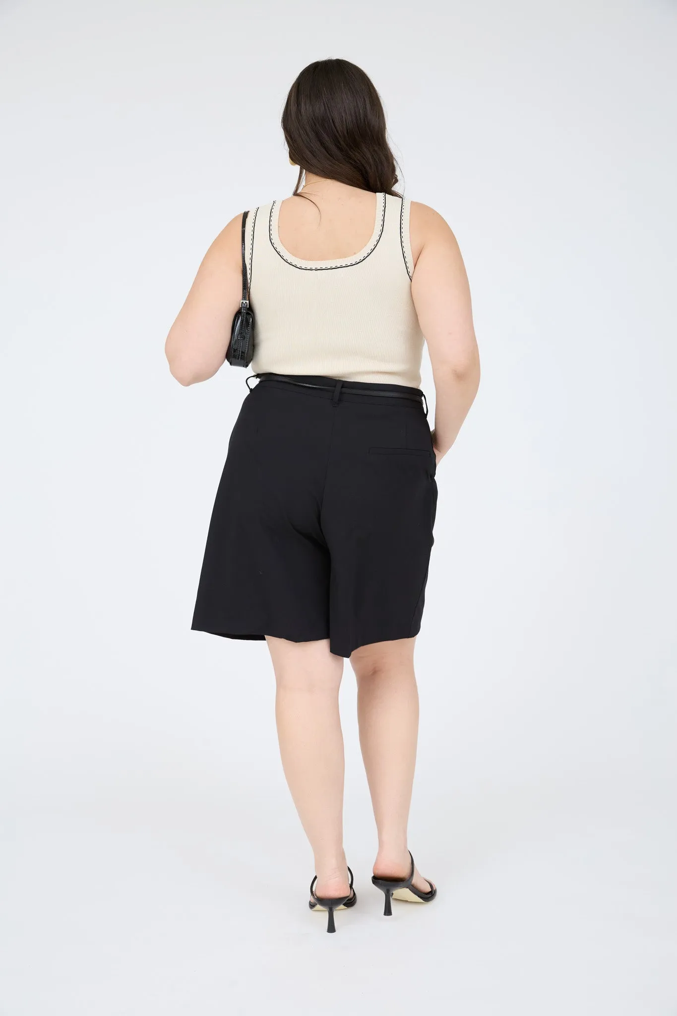 PLUS CONTRAST LINE STITCH DETAIL SWEATER KNIT TANK sold by Blu Pepper product image thumbnail 2
