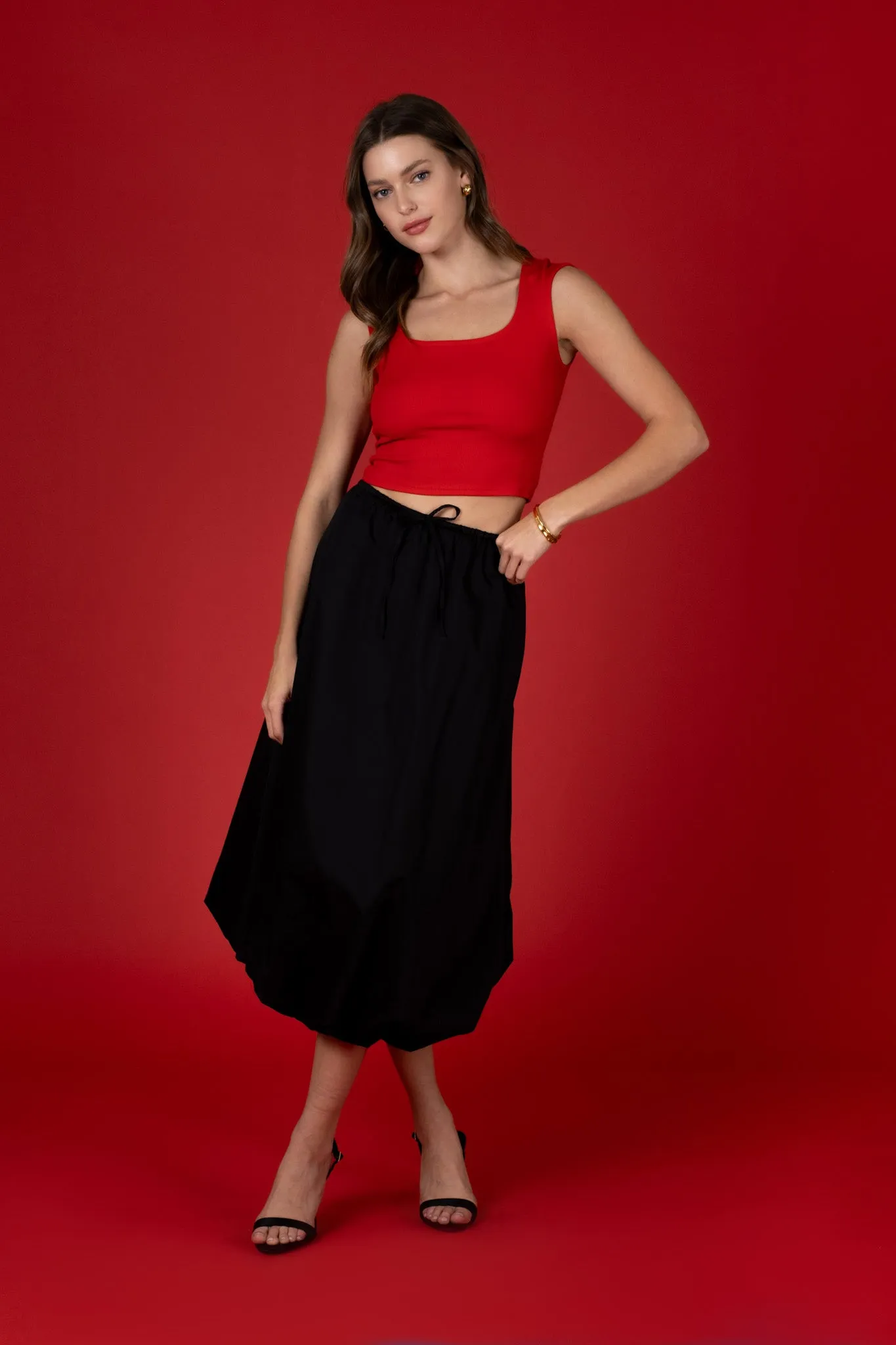 BACK TIE SHORT SLEEVE SWEATER KNIT CROP TOP sold by Blu Pepper product image thumbnail 4