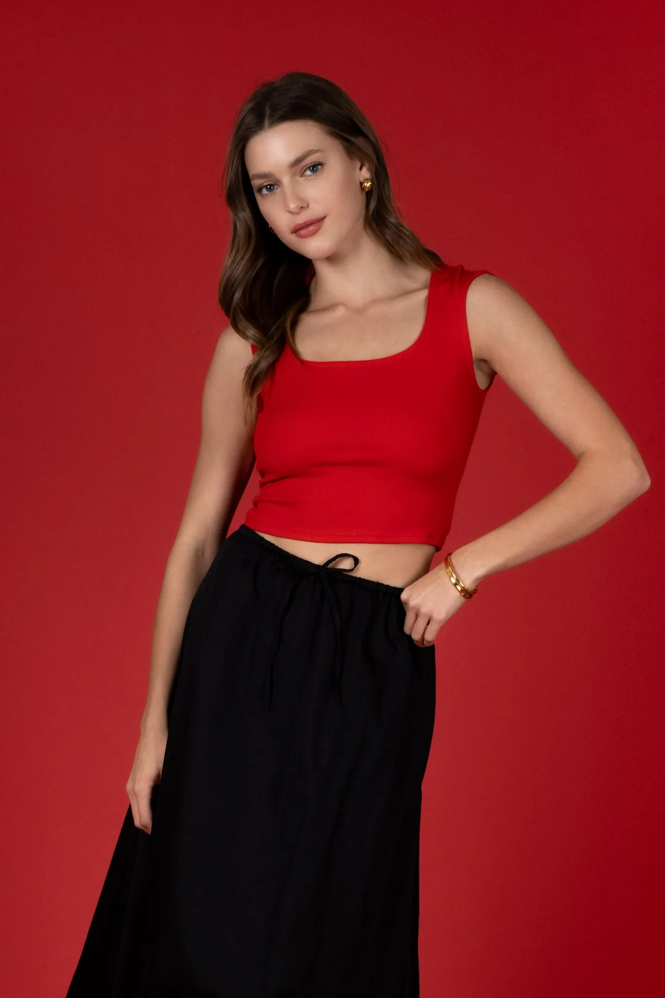 BACK TIE SHORT SLEEVE SWEATER KNIT CROP TOP sold by Blu Pepper product image thumbnail 3