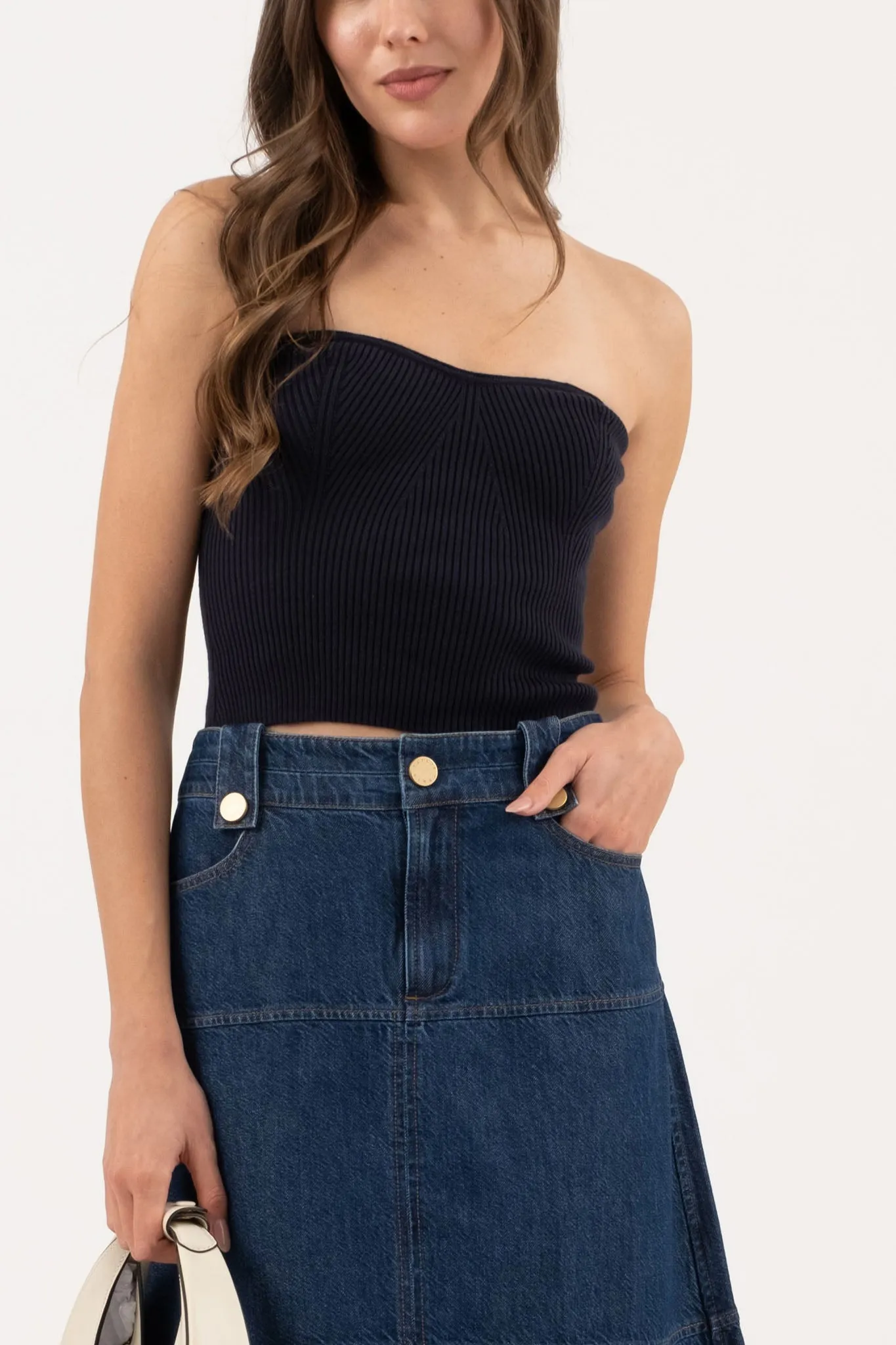 SWEETHEART STRAPLESS SWEATER KNIT TUBE TOP sold by Blu Pepper