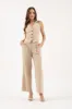 HALTER V NECK BUTTON DOWN OPEN BACK VEST sold by Blu Pepper