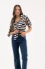 STRIPE STRAPLESS SWEATER KNIT TUBE TOP sold by Blu Pepper