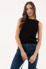 CREW NECK SLEEVELESS KNIT PULLOVER SWEATER sold by Blu Pepper
