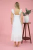 RUFFLE DETAIL EMPIRE WAIST SLEEVELESS MIDI DRESS sold by Blu Pepper