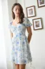 FLORAL CORSET DETAIL BACK TIE MINI DRESS sold by Blu Pepper
