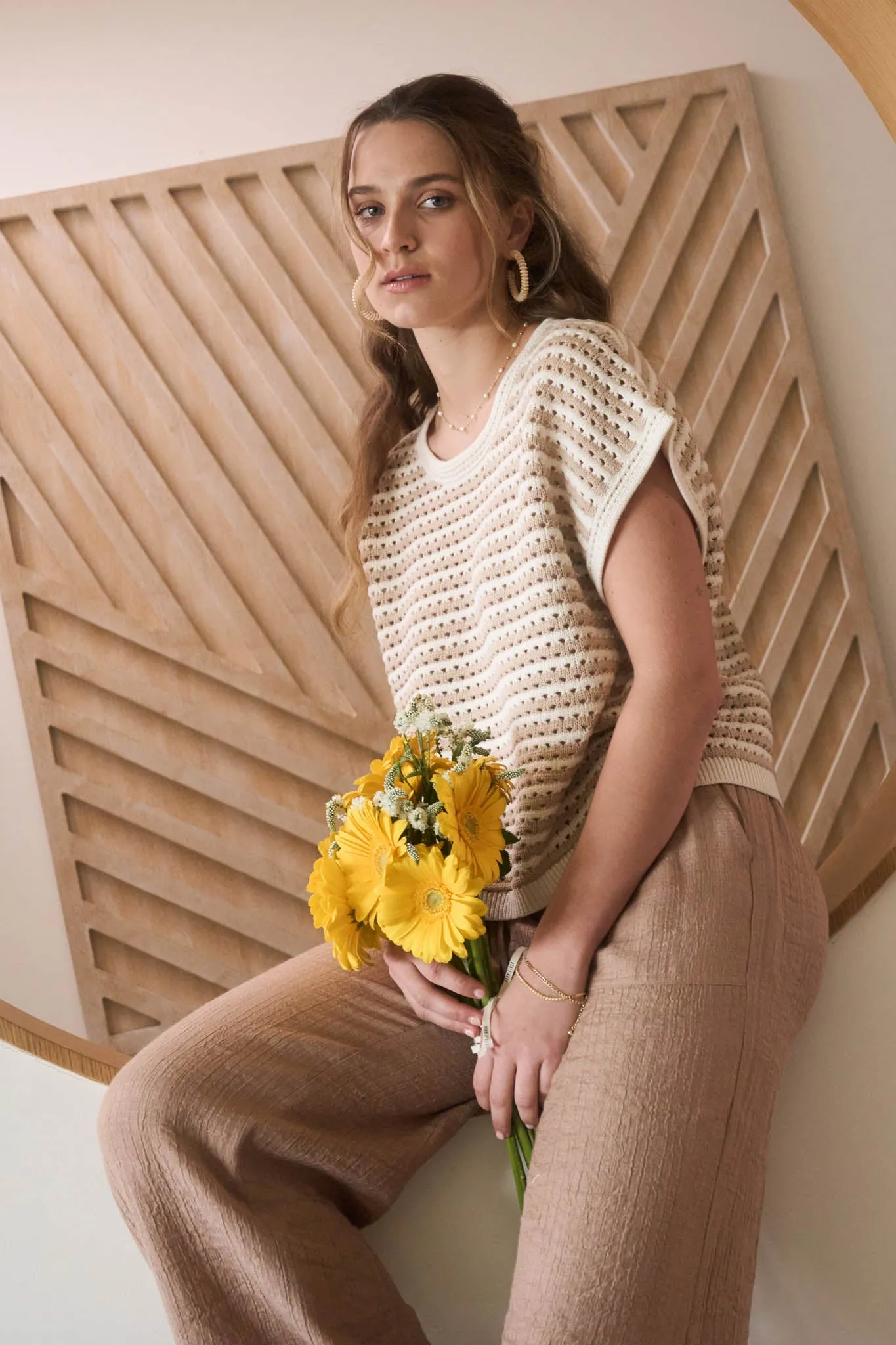 HIGH WAIST DRAWSTRING WIDE LEG LOUNGE PANTS sold by Blu Pepper