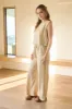 STRIPE SLEEVELESS BLOUSE WIDE LEG PANT SET sold by Blu Pepper