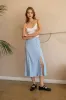 V NECK LACE TRIM SWEATER KNIT CROP TOP sold by Blu Pepper